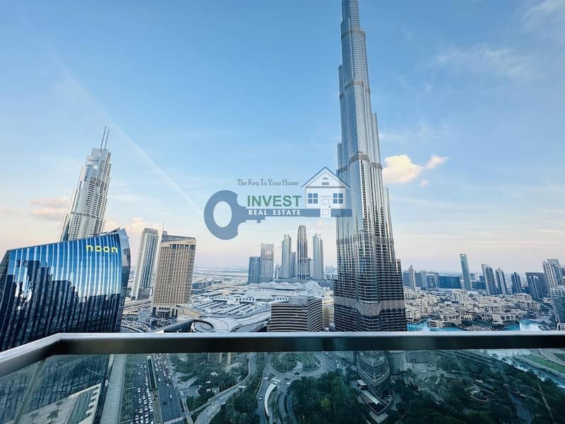 Burj Khalifa View_High Floor_Furnished 2BR for Rent