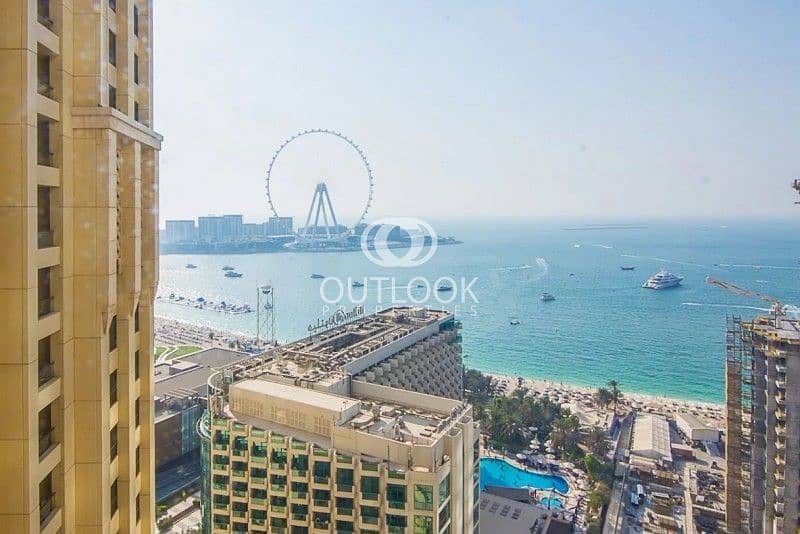 位于朱美拉海滩住宅（JBR），巴哈尔公寓，巴哈尔4号楼 1 卧室的公寓 100000 AED - 6638674