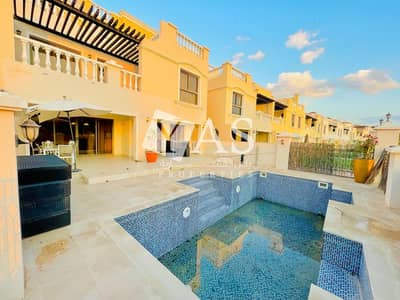 4 Bedroom Townhouse for Rent in Al Hamra Village, Ras Al Khaimah - Furnished and Upgraded | Private Swimming Pool