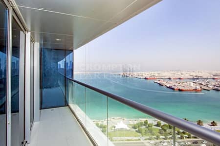 3 Bedroom Apartment for Rent in Corniche Area, Abu Dhabi - Sea View | Vacant | Spacious Living | Call Now