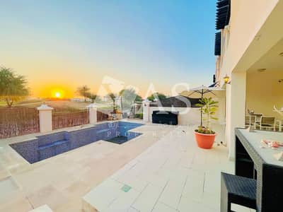 5 Bedroom Townhouse for Sale in Al Hamra Village, Ras Al Khaimah - Amazing golf course view | Private pool | Fully Furnished | Vacant