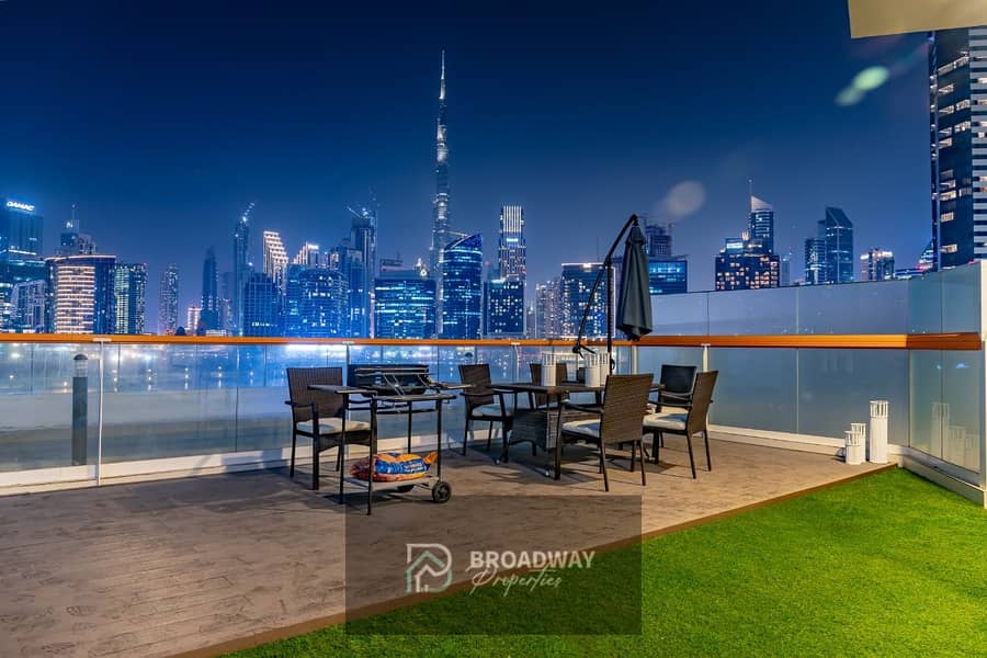 Full Burj View |  Canal View |Huhe terrace