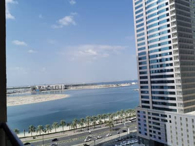 1 Bedroom Flat for Rent in Al Khan, Sharjah - Most Spacious Chiller Free with Sea View 1bhk | 1 Master Room | 2 Balcony | Health Club Free in Al Khan Sharjah