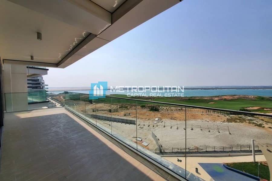 Full Golf + Sea View | Corner 3BR+M | Big Balcony