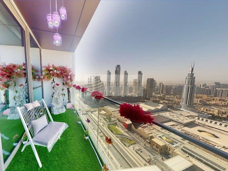 Furnished | High Floor | Burj Khalifa|Chiller free