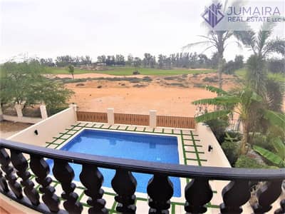 3 Bedroom Townhouse for Rent in Al Hamra Village, Ras Al Khaimah - Own Pool - Golf View - Kitchen Equipped