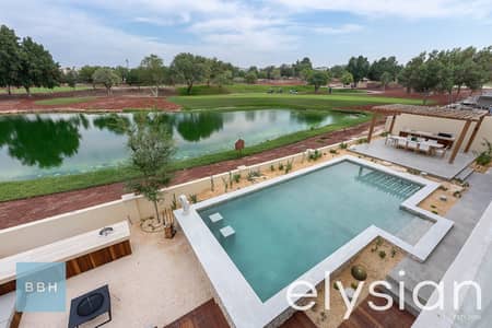 Desert Palm Mansion | Lake & Golf Course Views