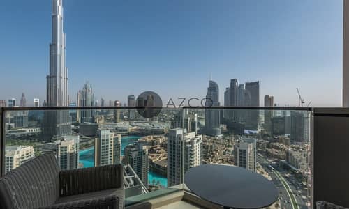 فلیٹ 2 غرفة نوم للايجار في وسط مدينة دبي، دبي - مفروشة فاخرة / مخدومة / مواجهة برج خليفة