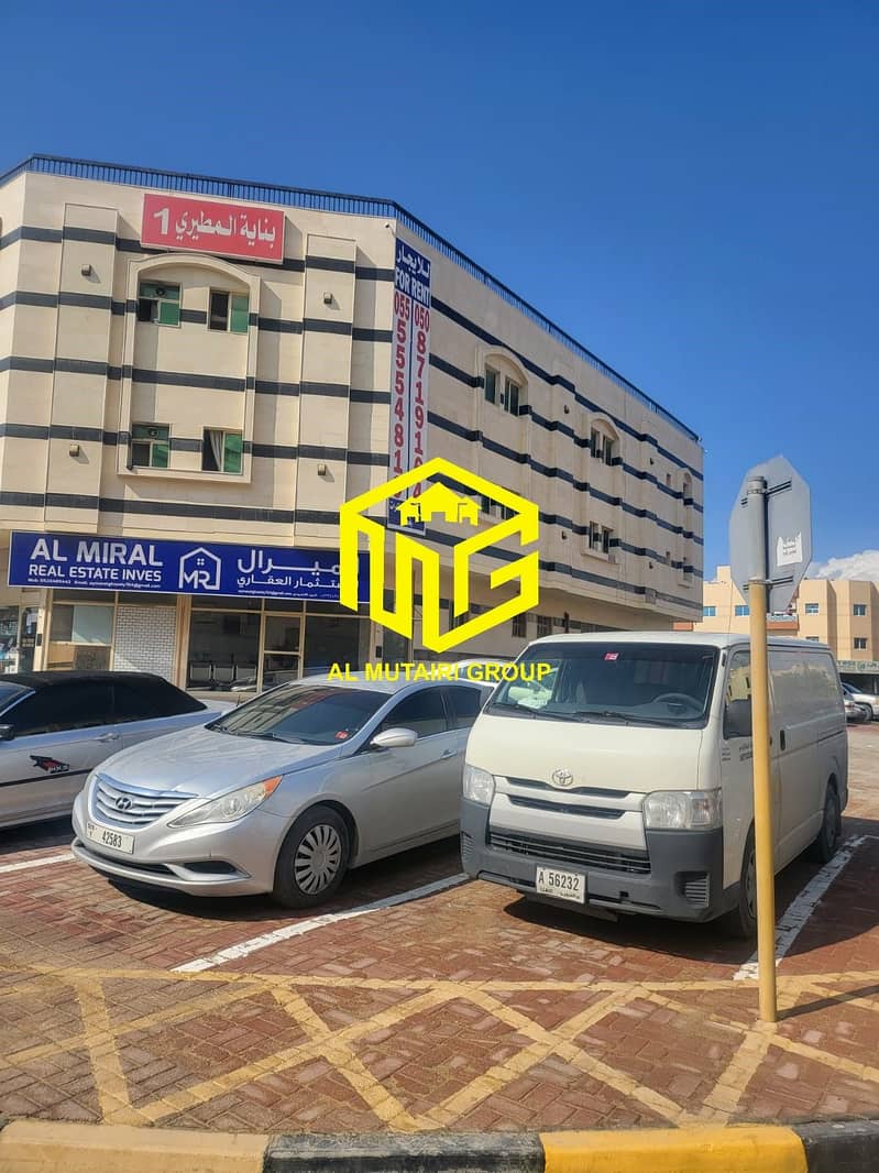For sale a super deluxe commercial residential building, ground + 2 floors, in a very special and vital location in Ajman, Al-Rawdah, Alexandria Stree