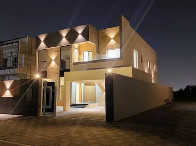 4 Bedroom Villa for Sale in Al Helio, Ajman - Without down payment, elegant design, personal finishing, owns a villa on the main street,