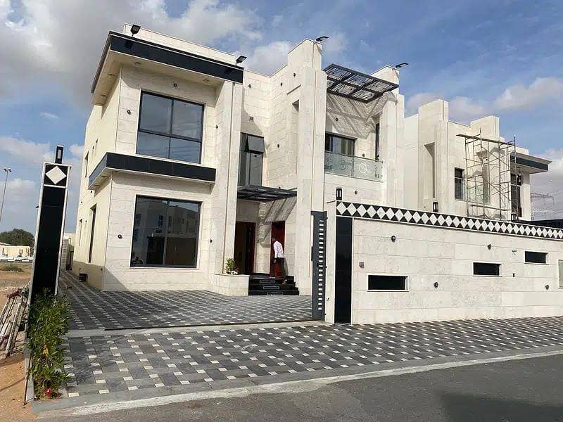 New villa for sale, Al Yasmeen area  Ajman, great location, main Street  Super Deluxe Finishing