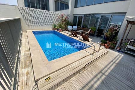 6 Bedroom Villa for Sale in Al Raha Beach, Abu Dhabi - Sea View| Podium Villa | Big Terrace |Private Pool
