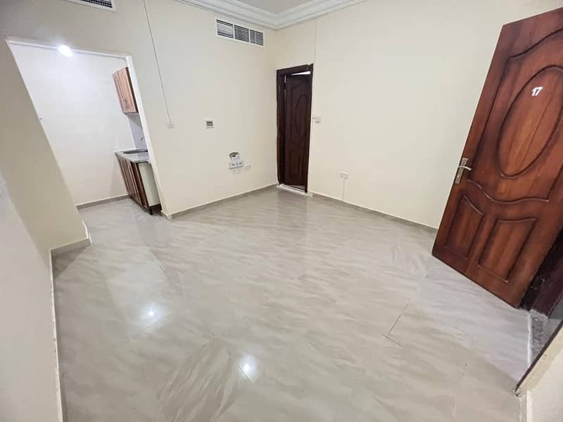 Excellent studio in a new villa in Khalifa City A, close to Al-Forsan Sports Club, monthly 2000