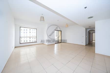 2 Bedroom Flat for Rent in Jumeirah Beach Residence (JBR), Dubai - Bright | Spacious | High Floor | Dubai Marina View