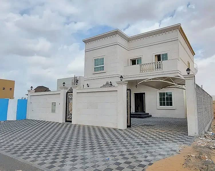 For sale a villa on Sheikh Mohammed bin Zayed Street on the new income in the Al Zahia area, without down payment, in installments over 25 years