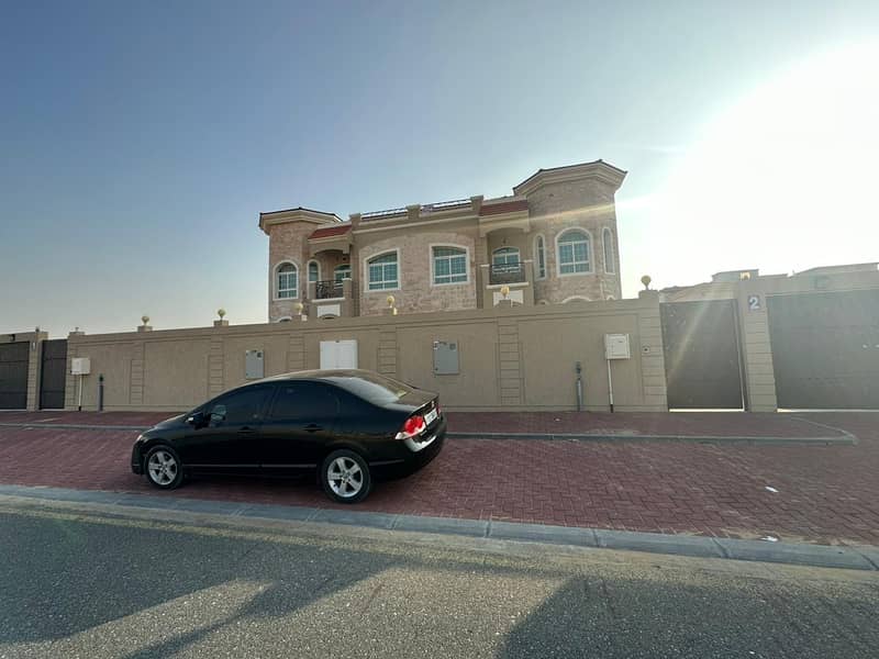 Luxurious four bedrooms villa with swimming pool and basement is available for rent in Al hoshi sharjah for 110,000