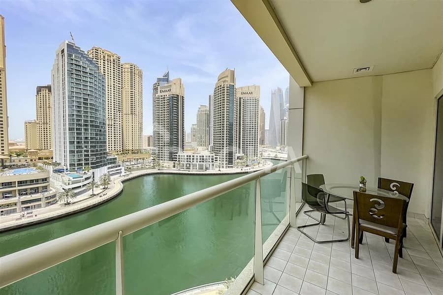 位于迪拜码头，滨海景观大厦，滨海景观大厦B座 1 卧室的公寓 97000 AED - 6811219