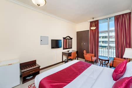 Hotel Apartment for Rent in Deira, Dubai - Spacious Studio | Serviced Apartment | Close To Metro