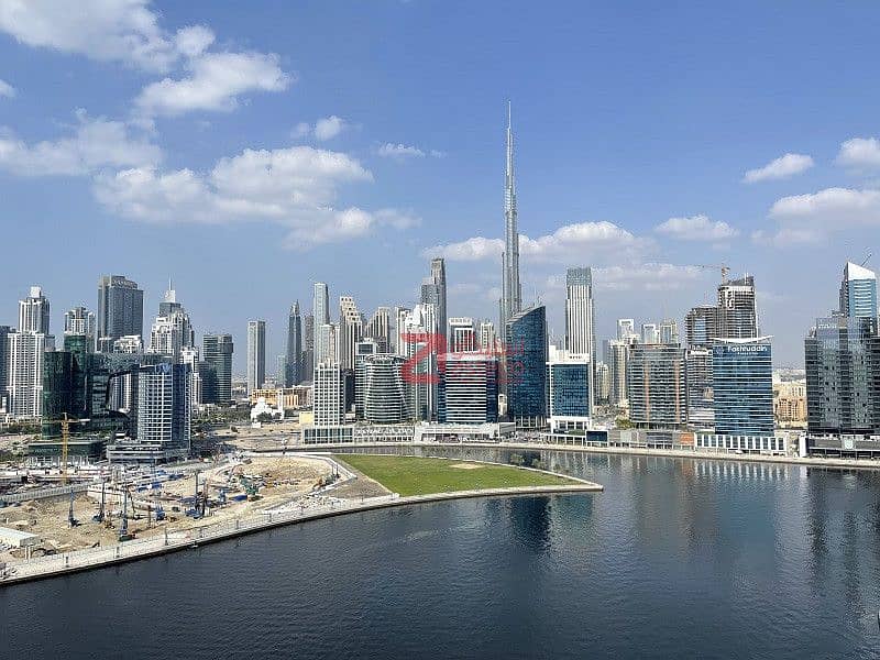 Fantastic Burj Khalifa and Canal View Huge Terrace