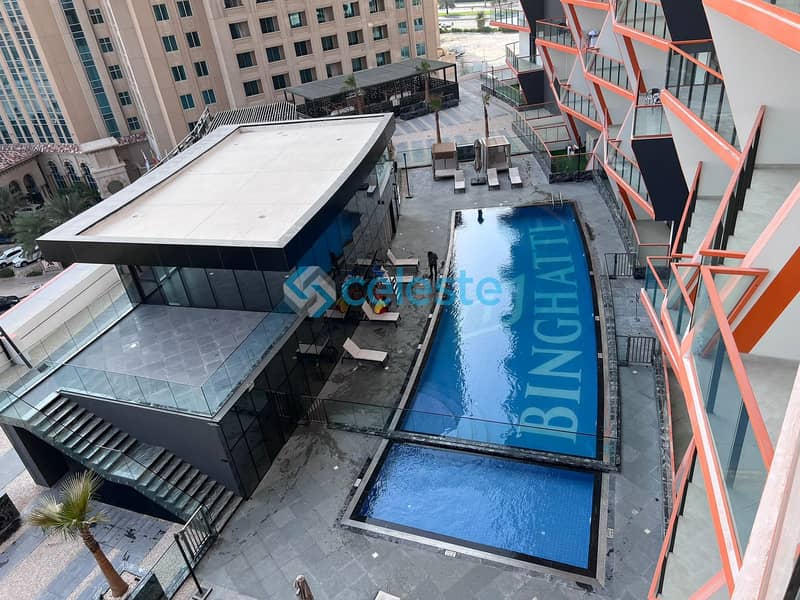 位于阿尔贾达法住宅区，宾格蒂大道公寓大楼 1 卧室的公寓 72000 AED - 6823705