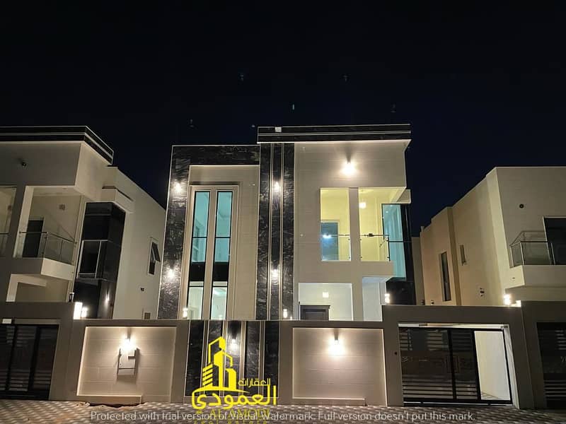 At a snapshot price and without down payment a new villa the first inhabitant opposite the mosque is one of the most luxurious villas in Ajman buildin