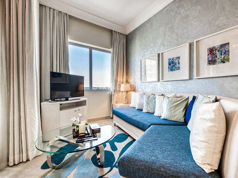 位于迪拜市中心，招牌酒店式公寓 1 卧室的公寓 85000 AED - 6830612