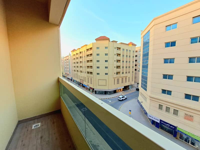 Luxurious 1bedroom hall amazing layout open view with balcony wardrobe parking