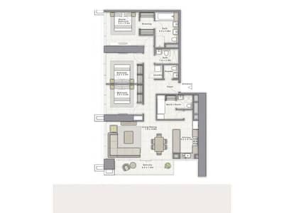 شقة 3 غرف نوم للبيع في وسط مدينة دبي، دبي - شقة في فورتي 1 فورتي وسط مدينة دبي 3 غرف 4289000 درهم - 6836200