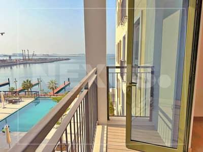 1 Bedroom Apartment for Rent in Jumeirah, Dubai - Sea & Pool View | Unfurnished | 4 Cheques