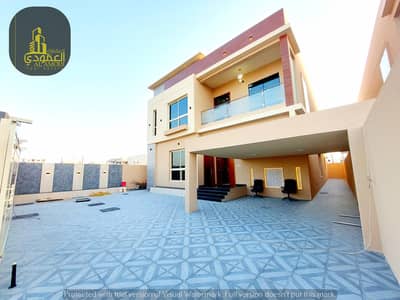 5 Bedroom Villa for Sale in Al Alia, Ajman - An opportunity to sell without a down payment at an exclusive price, a ground villa + the first design, construction and finishing, personal and moder