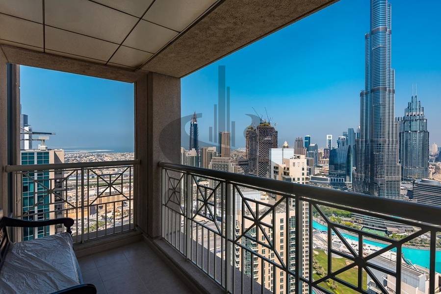 STUNNING FULL BURJ AND FOUNTAIN VIEW 2BR