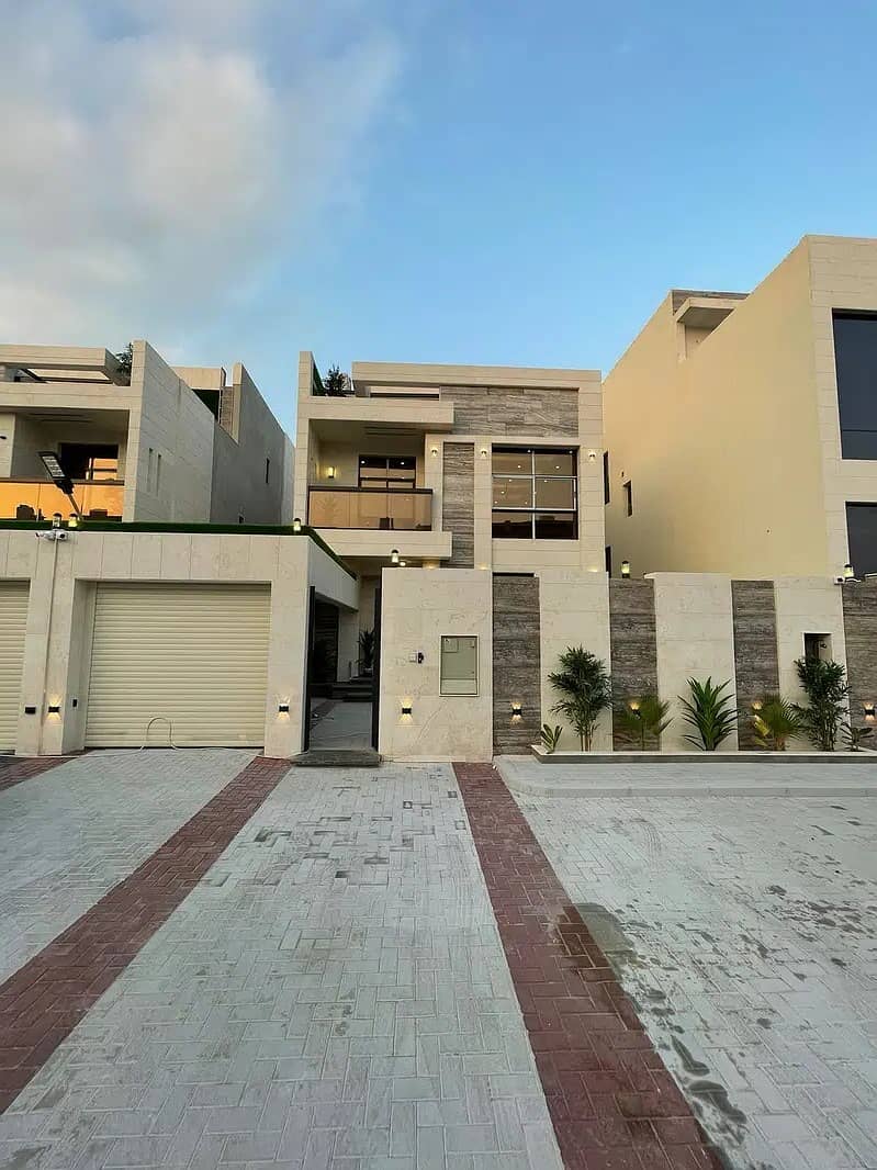 For sale, a villa without down payment, freehold for all nationalities, personal finishing, at a snapshot price, on Sheikh Mohammed bin Zayed Street