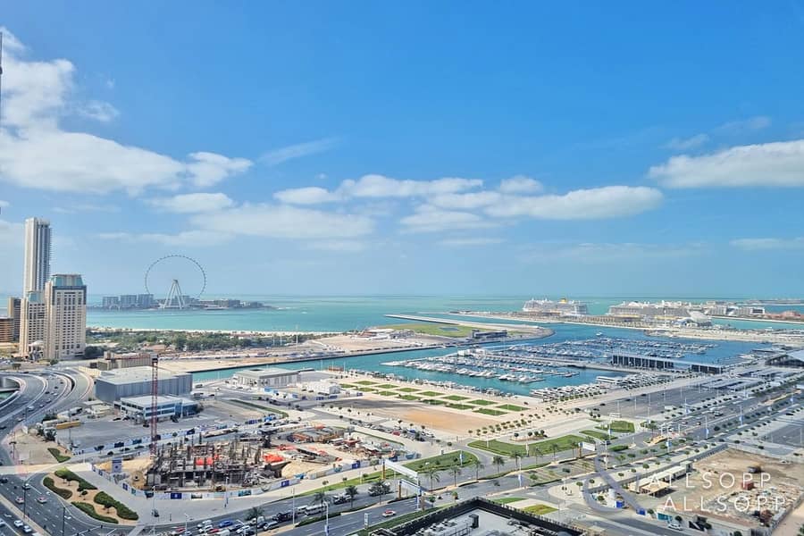 位于迪拜码头，滨海皇冠塔楼 2 卧室的公寓 1725000 AED - 6857941