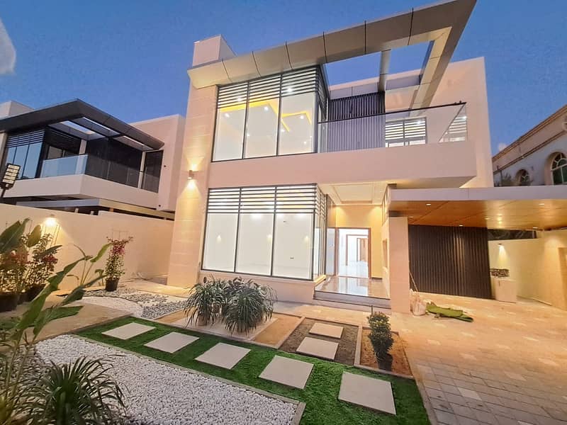 Smart villa for sale in Al Rawda / Ajman, freehold, a distinctive European design villa, at an excellent price
