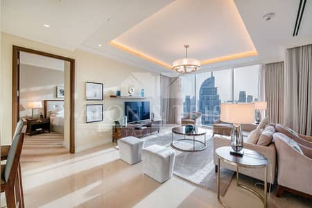 2 Bedroom Apartment for Rent in Downtown Dubai, Dubai - Luxury 2 Bedrooms | Burj View | Serviced.