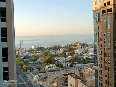 1 Bedroom Apartment for Rent in Al Sawan, Ajman - Sea view 1 BHK apartment for rent in Ajman One towers with PARKING