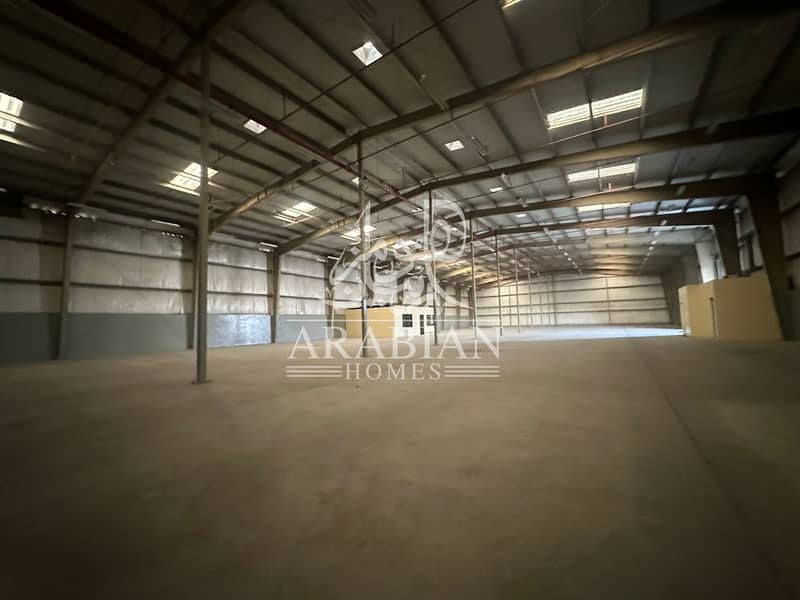 High Electrical Load Warehouse with Crane & Open Yard for Rent in