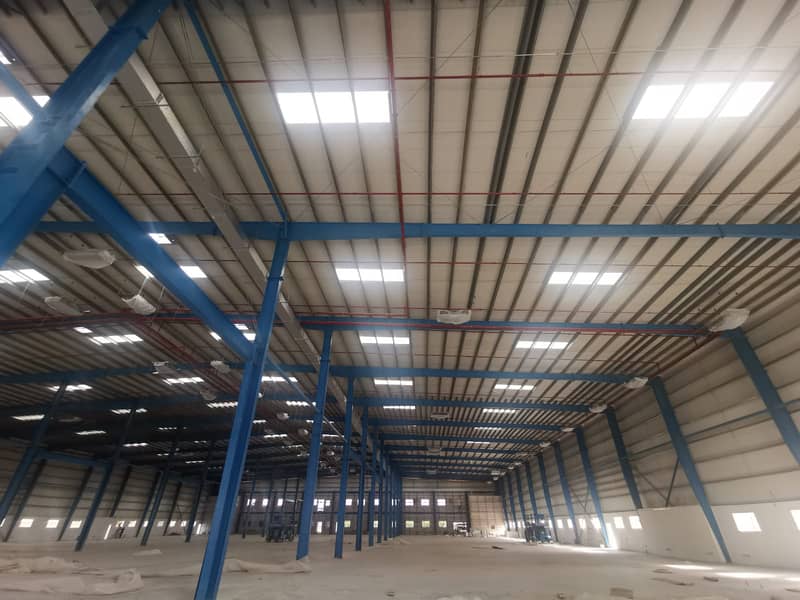 Multiple sizes warehouses starting from 40,000 sq feet up to 100,000 sq feet for sale in DIP Dubai