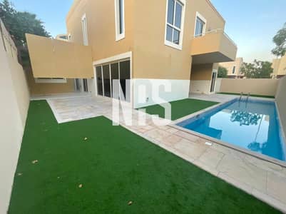 4 Bedroom Villa for Rent in Al Raha Gardens, Abu Dhabi - Corner  modified & well maintained villa | Type A | With pool