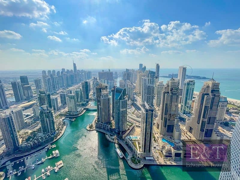 位于迪拜码头，滨海之门，滨海之门2号 3 卧室的公寓 5200000 AED - 6894394