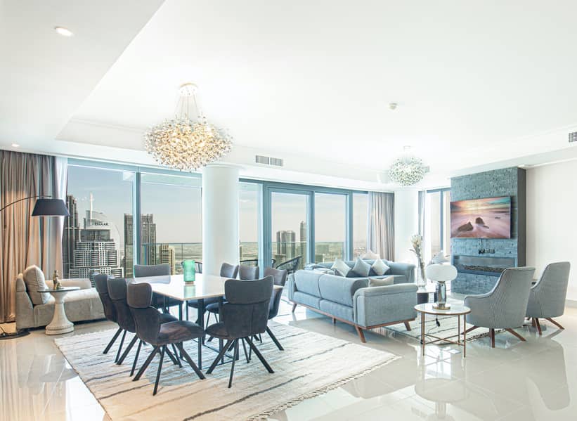 位于迪拜市中心，歌剧公寓塔楼 4 卧室的公寓 40000 AED - 6829607