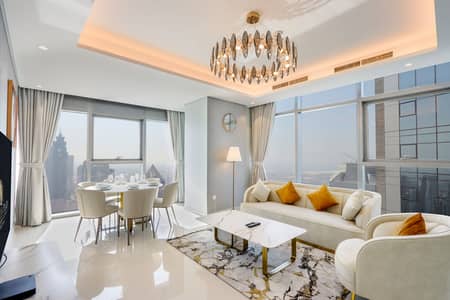 2 Bedroom Flat for Rent in Business Bay, Dubai - High-Floor Bright 2BR in Paramount by Livbnb