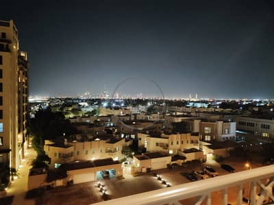 شقة 1 غرفة نوم للايجار في أم سقیم، دبي - بالقرب من برج العرب | عرض المجتمع | شرفة كبيرة