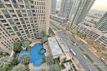 1 Bedroom Flat for Sale in Downtown Dubai, Dubai - Pool, Blvd & Opera View | Rented | 1.5 Bath