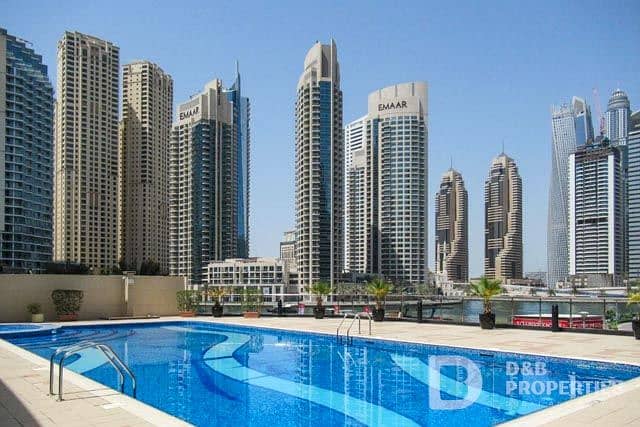 位于迪拜码头，滨海景观大厦，滨海景观大厦A座 1 卧室的公寓 95000 AED - 6912745