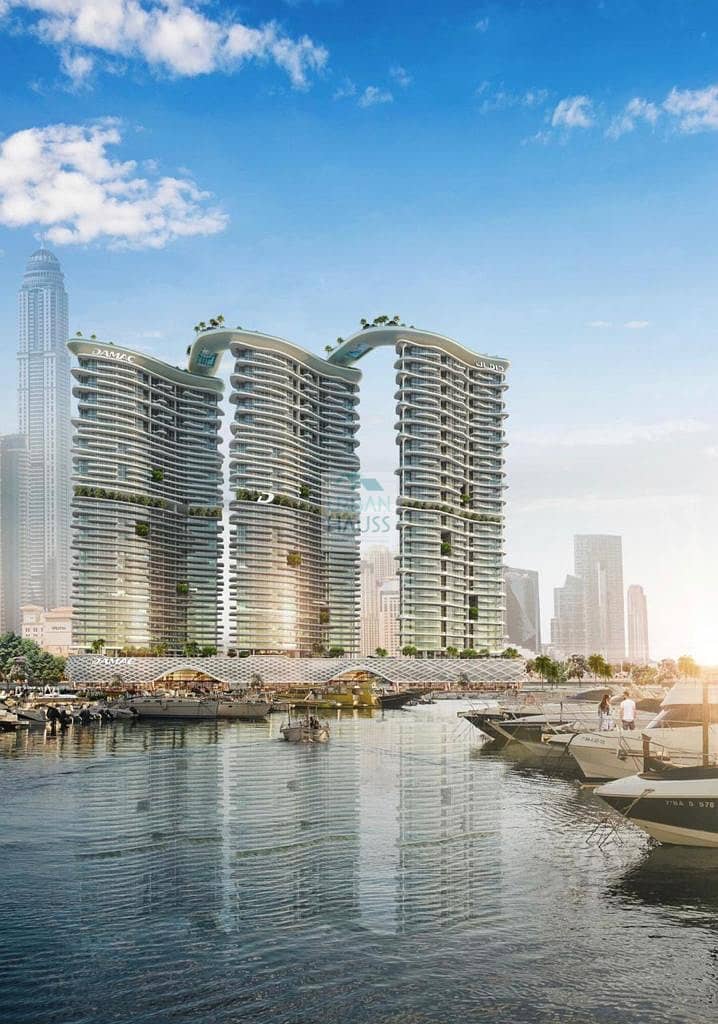 位于迪拜港，卡瓦利达马克海湾综合公寓 1 卧室的公寓 3882000 AED - 6914376