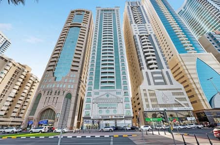 2 Bedroom Apartment for Rent in Corniche Al Buhaira, Sharjah - 2 BHK | 1 Month Free | DIRECT TO OWNER (NO COMMISSION) | Zahrat Al Madaen Tower