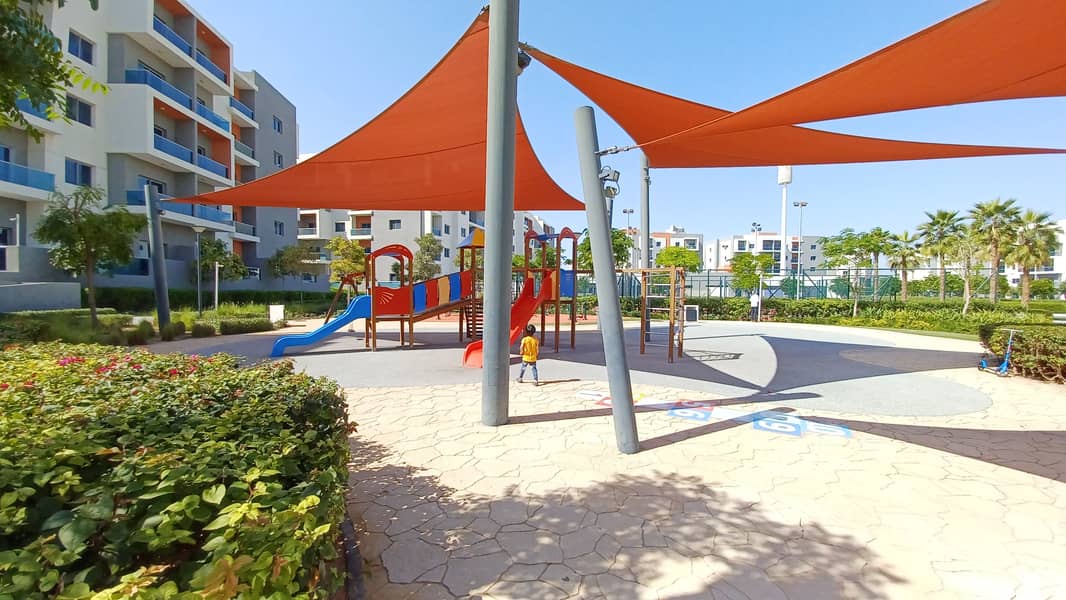 Brand new Community 1bhk available in wasl Green Park rent 44500AED in 12 Chqs