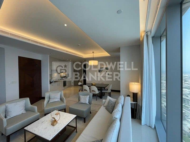 位于迪拜市中心，谦恭公寓天际景观综合大厦 2 卧室的酒店式公寓 6000000 AED - 6918999
