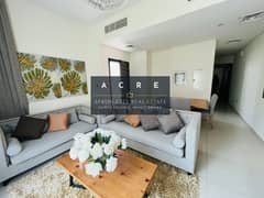 3 BEDROOM+MAID TOWNHOUSE FURNISHED IN DAMAC HILL 2 | READY TO MOVE . .